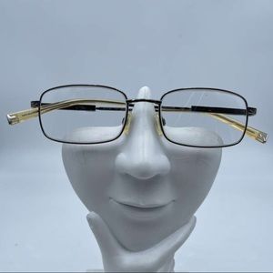 Vintage Flexon By Marchon Brown Rectangular Sunglasses Frames 524